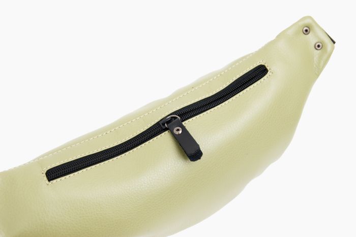 Бананка, сумка на пояс, через плече, з двома карманами - Зелена